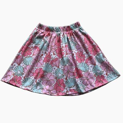 China Anti-Shrink All Over Kids Summer Clothes Girls Dress Shirts Outfits Pajamas Printed Skirt for sale