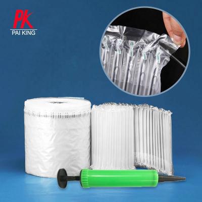 China Column bubble cushion wrap low cost cushion shockproof inflatable bags air column film roll for express packing for sale