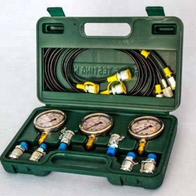 China Portable Excavator Excavator Test Kit Gas Pressure Fuel Pressure Plastic Hydraulic Pressure Gauge Hydraulic Brake Test Kit GDTK-60 for sale