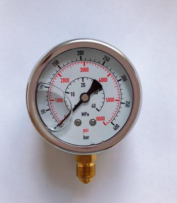 China Wise 400 bar gas pressure gauge 304# 2.8kpa lpg natural stainless steel vacuum nitrogen oxygen compound tire lpg tank truck for sale