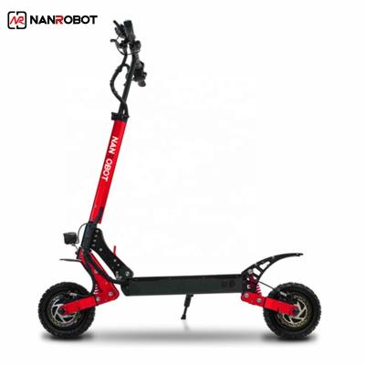 China Nanrobot D4+3.0 Off Road Power Unisex Dual Motors Brushless Electric Scooter 2000w 52V Adjustable Height Adult With Removable Battery for sale