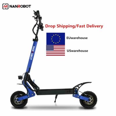 China NANROBOT Off Road Dual Motor Unisex Patinate Electric Scooter Dual Mini Folding Eu Stock Sport Seat for sale