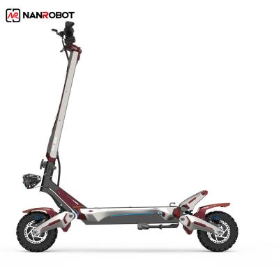 China NANROBOT 1000w 52v 60km unisex cheap folding kick adult weped high power electric scooter for sale