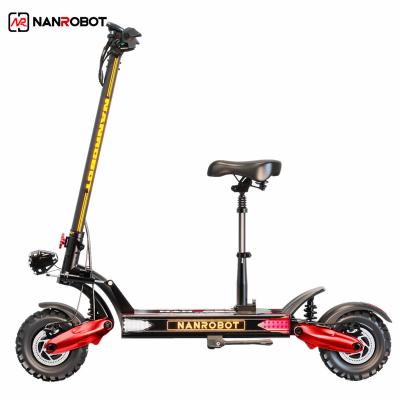 China NANROBOT LS7+ Unisex Strong Powerful Fast Dual Motor Foldable Adult Electric Scooter Off Road for sale