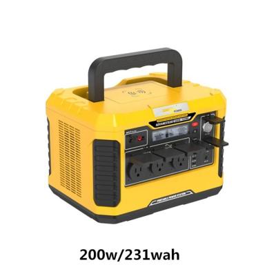 China Outdoor Activities Advance 240 High Capacity Lithium Battery Case 220v Solar Bank And Portable Power Station for sale