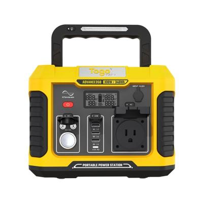 China Outdoor Activities 346Wh 18650 Lithium Source 220v Battery Bank Portable Generator Power Station for sale