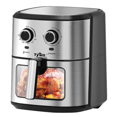 China TYWIT Household Easily Adjust Temperature Stainless Steel No Oil Pressure Cooker Air Fryer for sale