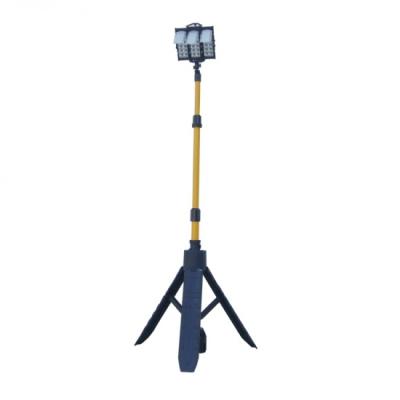 China LED Flood Light Tower Spotlight - Battery Operated - Portable Work Light - 108 Watt LED Lights on Telescoping Pole for sale