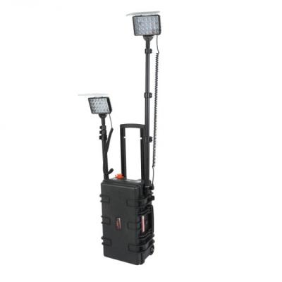 China 144w Emergency Remote Area Vehicle Mounted Rechargeable Led Mobile Work Lighting System Mobile Light Tower for sale