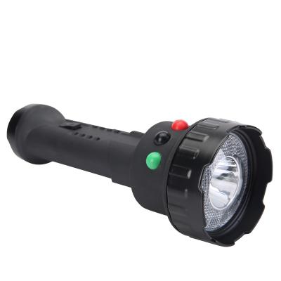 China Working Searching Super Long Lifespan Rechargeable LED Torch Light Green Red White Light Lithium Battery for sale