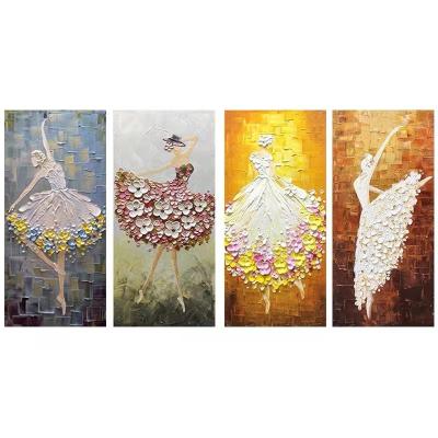 China 100% Handmade Abstract Knife Modern Human Palette Impasto Palette Portrait Figure Oil Paintings For Home Wall Art Decor for sale