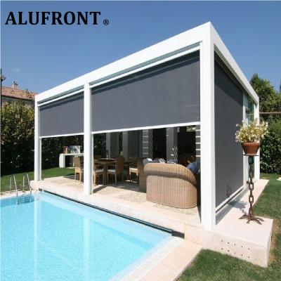 China Minimalist High End Market Chain Roller Motorized Home Sun Shades Zip Up Blind for sale