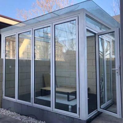 China Modern Veranda Aluminum Frame Waterproof Custom Conservative Glass Sunroom for sale