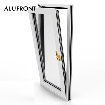 China China supplier lower price tilt and turn aluminum swing window with shatterproof glass for sale