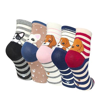 China Breathable Custom Tube Socks For Women Wholesale Cute Animal Dog Socks for sale