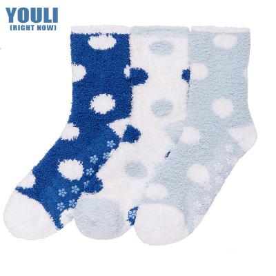 China Anti-Bacterial wholesales custom design women fuzzy warm fluffy socks for sale