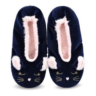 China Winter Anti-Slippery Women's Slipper Buckles Low Cut Anti-Skid Warm Comfortable Knit Bedroom Animal Non-Slip Slipper Home Shoes for sale