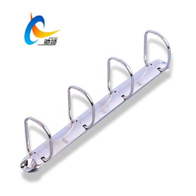 China Office Vending 4D Shape Whole Metal Ring Binder Clip For Office Use for sale