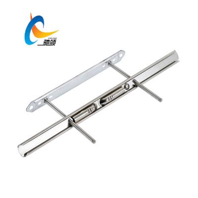 China Wholesale File Box Stationery 2 Hole Clamp Spring Clip Folder Metal Binder Clip for sale