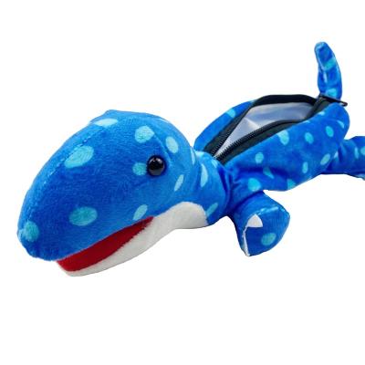 China Schools & Multi Functional Plush Animal Cloud Soft Comfortable Customized Cute Blue Dinosaur Zoo Offices Pencil Pouch for sale