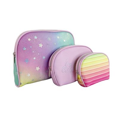 China Schools & Large Capacity Colorful Rainbow Pencil Case Office Lady School Desks Lady Accessories Children's Favorite Set for sale