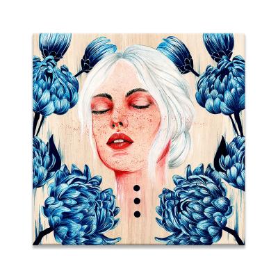 China Vivid Modern Pop Art Women Surrealism Washable Wall Hanging Canvas Oil Painting for sale