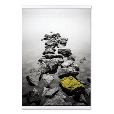 China Waterproof + Eco-friendly Unique Simple Picture Stone Road Painting Canvas Prints With Hanging Frame for sale