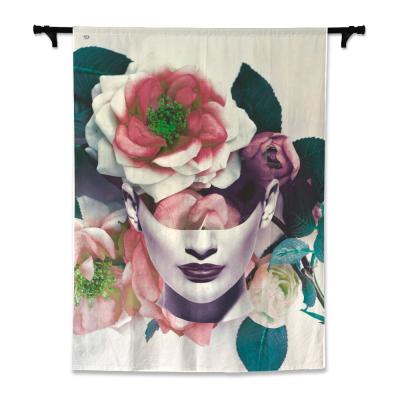 China Eco-Friendly Wall Tapestry Wall Hanging Art Fabric Decor Digital Printing Psychedelic Elegant Vertical Tapestry for sale