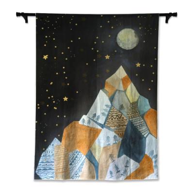 China Simple Size Custom Made Cotton Wall Hanging Fashionable Decorative Printed 100% Printed Tapestry for sale