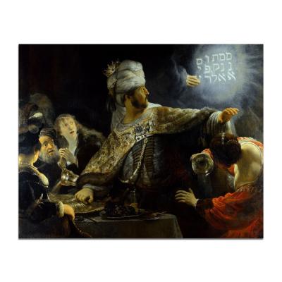 China Reproduction Belshazzar Famous Classic Classic Rembrandt Harmenszoon Van Rijn Oil Painting for sale