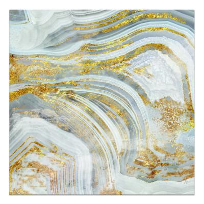 China Handmade Wholesale Home Deco Style Modern Abstract Oil Painting Designs Gold Foil Wall Art for sale