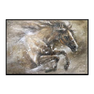 China 100% Hand Painted Modern Office Decor Dafen Horse Impressionist Stock Oil Paintings for sale