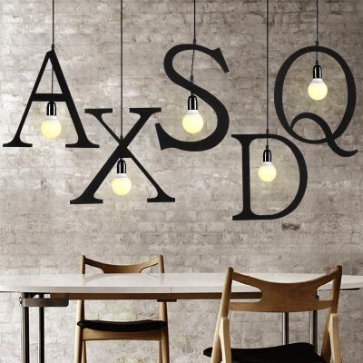 China Modern Nordic simple main pendant light kitchen restaurant bedroom lights alphanumeric chandelier lights for sale