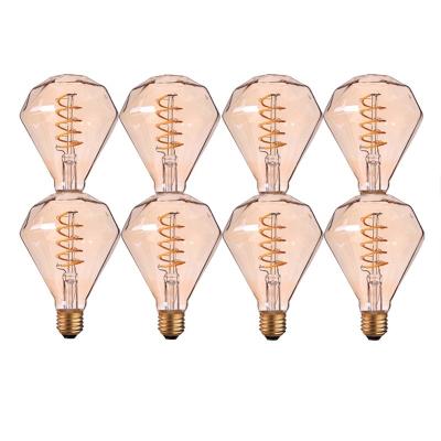 China G95DGS 3W Filament Gold Tint Bulb E27 2200K 220V Dimmable Energy Saving Popular Spiral Decorative Light LED Warm White Pendant Bulb for sale