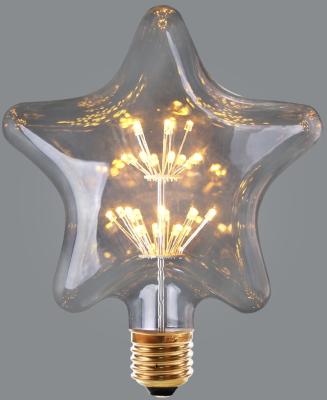 China 3W E27/E26 Light Bulbs Star Holder Lamp Fast Shape Energy Saving Glass LED Light Bulbs Clear Glass Delivery Decorative Lights for sale