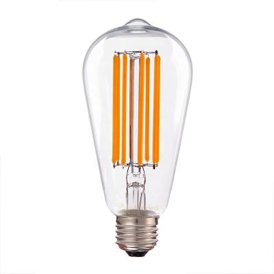 China Factory Stock Dimmable Bombillo LedFan Light Bulb Dimmable Bombillo LedFan Vintage Energy Saving Manufactuter ST64 E27 8W E26 E27 Bulbs for sale