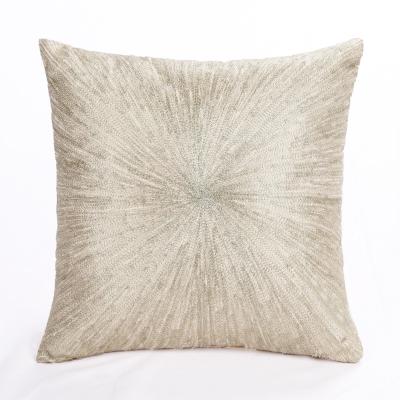 China 18 x 18 Viable Metallic 100% Metallic Christmas Embroidery Cotton Canvas Cushion Covers Pillowcase for sale