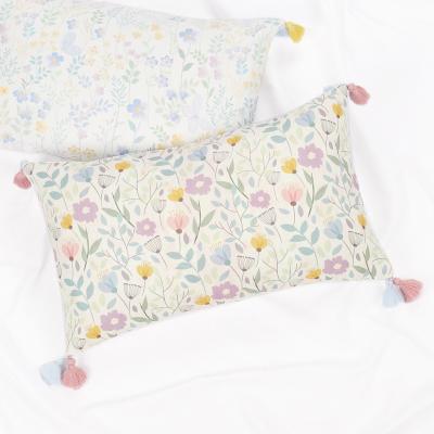 China Custom 12 x 20 inch Christmas Floral Print Cushion Cover Modern Cushion Anti-pilling Pillow Covers Decorative for sale