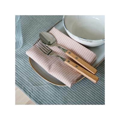 China Durable Rustic Striped Heat Resistant Cotton Lunch Dish Tea Towels Custom 100% Linen for sale