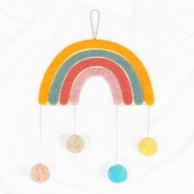 China Soft Nursery Decorative Rainbow Toys Crib Infant Mobile Baby Ceiling Decor Hanging Crib Mobile for sale