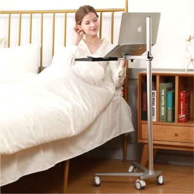 China Under 17 inch aluminum alloy laptop floor stand PC tablet stand triangle display stand near sofa bed smartphone stand for sale