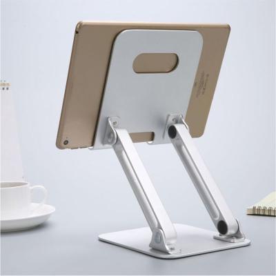 China Adjustable Foldable Aluminum Tablet Holder Tablet Mount For iPad 16*14*3.6cm for sale