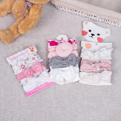 China Cheap wholesale baby bow headband beautiful cotton custom baby headband for baby for sale