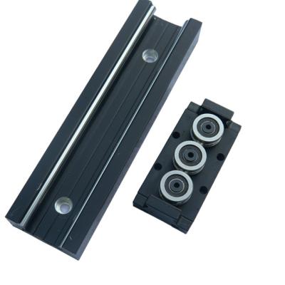 China CNC machining parts SGR20N DOUBLE-AXLE ROLLER LINEAR guide rail with supporting block linear motion guide rail for sale