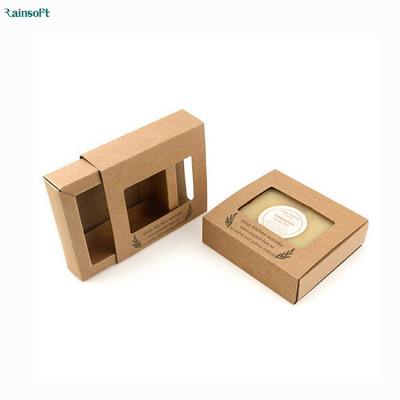 China Recyclable New Arrival Recycled Handmade Soap Kraft Paper Box for sale