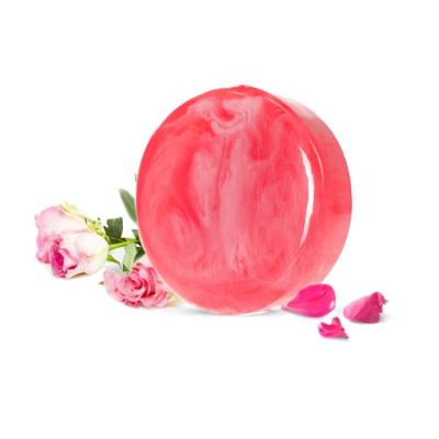 China Basic Cleansing Handmade Soap Rose Essential Oil Soap Moisturizing Cleaning Whitening Soap Wholesaler for sale