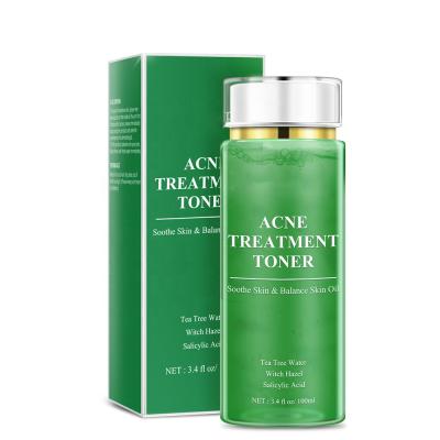 China Acne Treatment Toner Tea Tree Hazelnut Hyaluronic Acid Toner Moisturizing Acne Toner Wholesale for sale