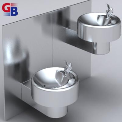 China Paint Deal Hot Selling Double Basin Wall Mounted Indoor Drinking Station For School for sale