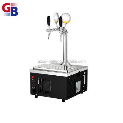 China GB104001Hot selling twin taps countertop beer cooler for bar 570x360x400mm for sale