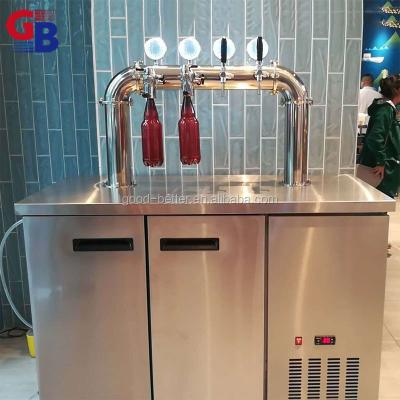 China 304 Stainless Steel GB103057 Beer Cooling Kegerator With Pegasus Bottle Filler Can 6pcs 20L Stake Beer Keg for sale